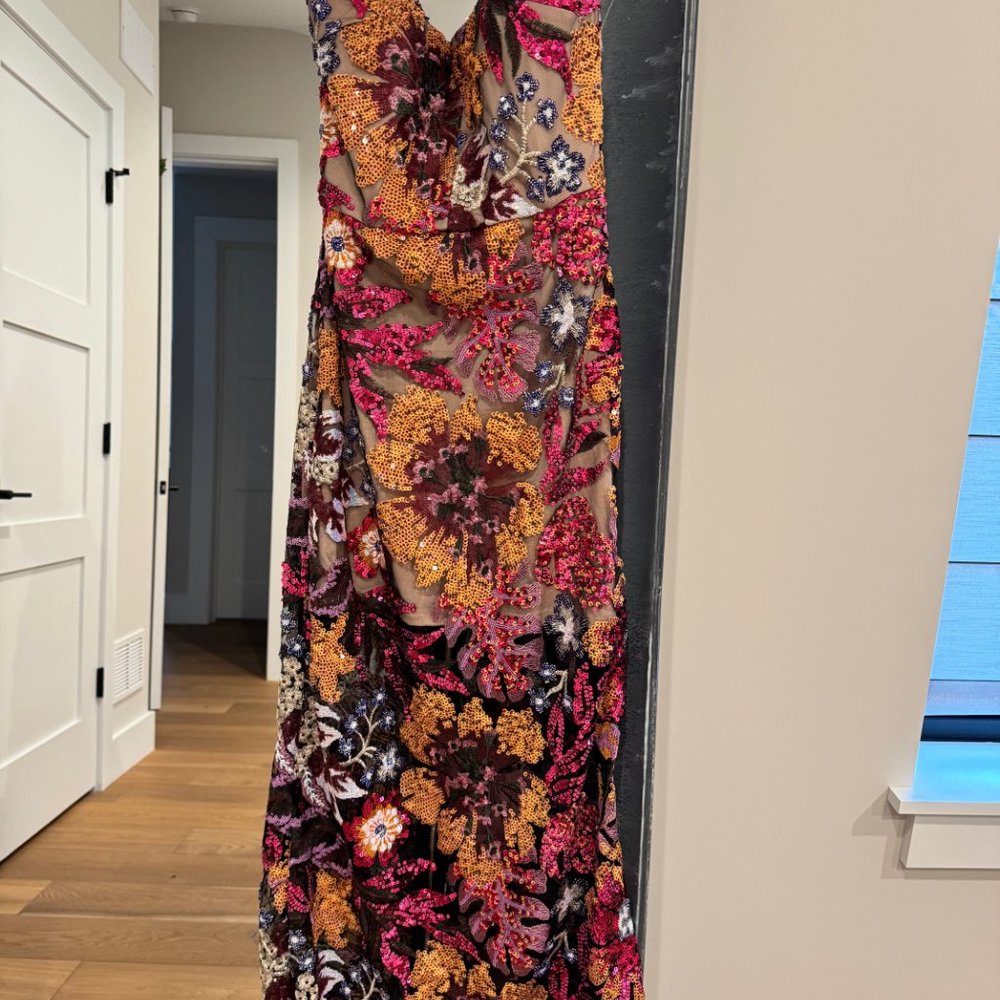 NEW!!! Dahlia Floral Sequins Maxi Dress - Picture 3 of 7